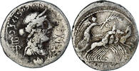 Denarius Coin, Fabia, Rome, Countermark, Silver -