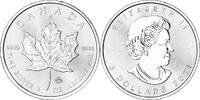 Canada 5 Dollars Coin, Maple Leaf, Silver -