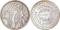 France 5 Euro Semeuse, Silver, KM:1534 -