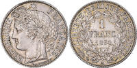 France Franc Coin, Cérès, Paris, Silver, KM:822.1 -