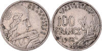 France 100 Francs Coin, Chouette, Silver, Gadoury:897 -