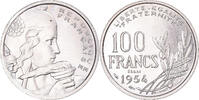100 Francs 1954 Paris Frankreich Münze, Paris, ESSAI, UNZ, Kupfer-Nickel, KM:E97 UNZ
