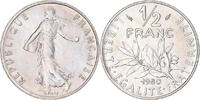 France 1/2 Franc Coin, Paris, Nickel, Gadoury:429 -