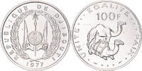 Djibouti 100 Francs Coin, ESSAI, Cupronickel -