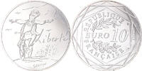 France 10 Euro Sempé - Printemps - Liberté, Paris, Silver -