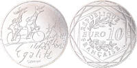 France 10 Euro Paris, Sempé Égalité Printemps, Silver -