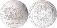 France 10 Euro Paris, Sempé Fraternité Été, Silver -