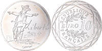 France 10 Euro Paris, Sempé Liberté Été, Silver -