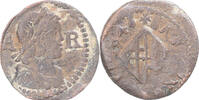 France Ardite Coin, Louis XIV, Barcelona, Copper -