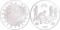 Malta 5 Pounds Coin, Silver, KM:53 -