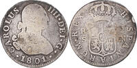 Spain 2 Reales Coin, Charles IV, Sevilla, Silver -