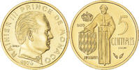 Monaco 5 Centimes Coin, Rainier III, ESSAI, Cupro-Aluminium -