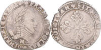 France Demi Franc Coin, Henri III, La Ligue, Toulouse -