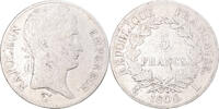 France 5 Francs Coin, Napoleon I, Bayonne, Silver -