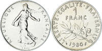 France 1 Franc Coin, Semeuse, Paris, série FDC, Nickel -