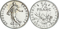 France 1/2 Franc Coin, Semeuse, Paris, série FDC, Nickel -