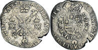 Spanish Netherlands 1/4 Patagon Coin, BRABANT, Albert & Isabella, Anvers -