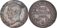 Monaco 5 Centimes Coin, Honore V, Copper -