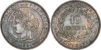France 10 Centimes Coin, Cérès, Paris, Bronze, Gadoury:265a -