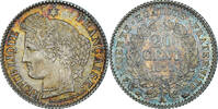 France 20 Centimes Coin, Cérès, Paris, Silver, Gadoury:303 -