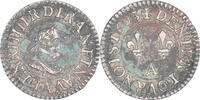 France Denier Tournois Coin, Henri IV, Paris, Copper -