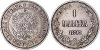 Finland Markka Coin, Alexander III, Helsinki, Silver, KM:3.2 -
