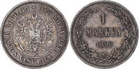 Finland Markka Coin, Alexander III, Helsinki, Silver, KM:3.2 -