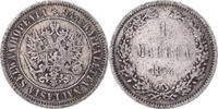 Finland Markka Coin, Alexander II, Helsinki, Silver, KM:3.2 -