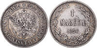 Finland Markka Coin, Alexander III, Helsinki, Silver, KM:3.2 -
