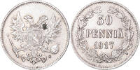 Finland 50 Penniä Coin, Nicholas II, Helsinki, Civil War -