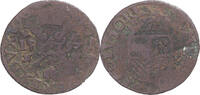 Spanish Netherlands Duit Coin, Philip II, Antwerp, Billon -