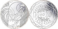 France 10 Euro Coq, Paris, Silver -