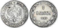 Finland Markka Coin, Alexander III, Helsinki, Silver, KM:3.2 -