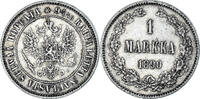Finland Markka Coin, Alexander III, Helsinki, Silver, KM:3.2 -