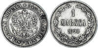 Finland Markka Coin, Alexander III, Helsinki, Silver, KM:3.2 -