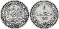 Finland Markka Coin, Alexander III, Helsinki, Silver, KM:3.2 -