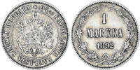 Finland Markka Coin, Alexander III, Helsinki, Silver, KM:3.2 -