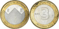 Slovenia 3 Euro indépendance, Bi-Metallic, KM:101 -