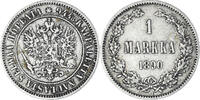 Finland Markka Coin, Alexander III, Helsinki, Silver, KM:3.2 -