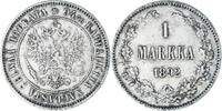 Finland Markka Coin, Alexander III, Helsinki, Silver, KM:3.2 -