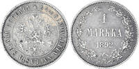 Finland Markka Coin, Alexander III, Helsinki, Silver, KM:3.2 -