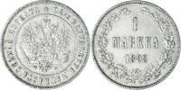 Finland Markka Coin, Alexander III, Helsinki, Silver, KM:3.2 -