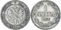 Finland Markka Coin, Alexander II, Helsinki, Silver, KM:3.1 -