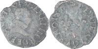France Denier Tournois Coin, Henri III, Troyes, Rare -