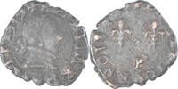 France Denier Tournois Coin, Henri III, Dijon, Copper -