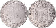 Bolivia 4 Réales Coin, Charles IV, Potosi, Silver, KM:431.1 -