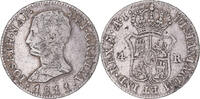 Spain 4 Réales Coin, Joseph Napolean, Madrid, Silver -