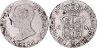 Spain 4 Réales Coin, Joseph Napolean, Madrid, Silver -