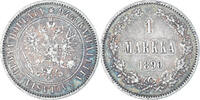 Finland Markka Coin, Alexander III, Helsinki, Silver, KM:3.2 -