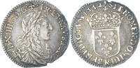 France 1/12 Écu au buste juvénile Coin, Louis XIV, Villeneuve St. -